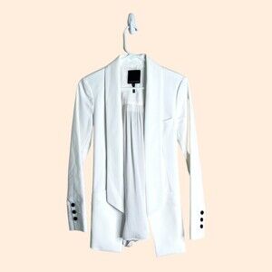 Marissa Webb White Silk Brunella Blazer